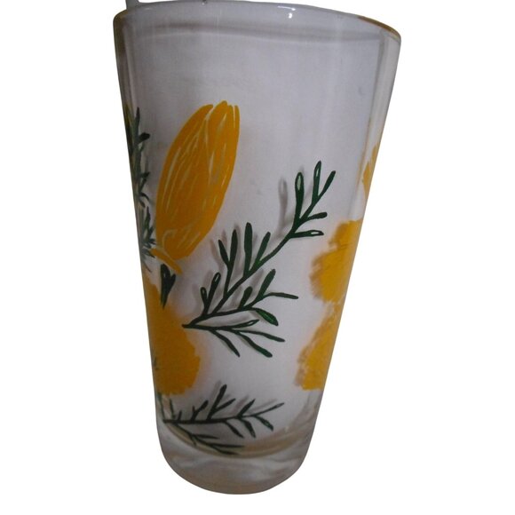 MCM Peanut Butter Drinking Juice Glass Tumbler California Poppy Estate 5" - Picture 4 of 5